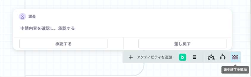 途中終了を設定する