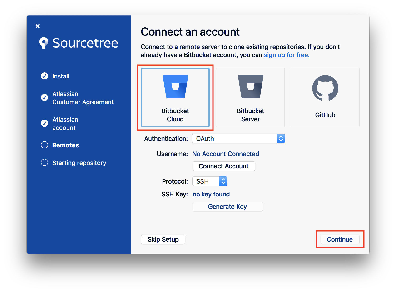 bitbucket checkout in sourcetree