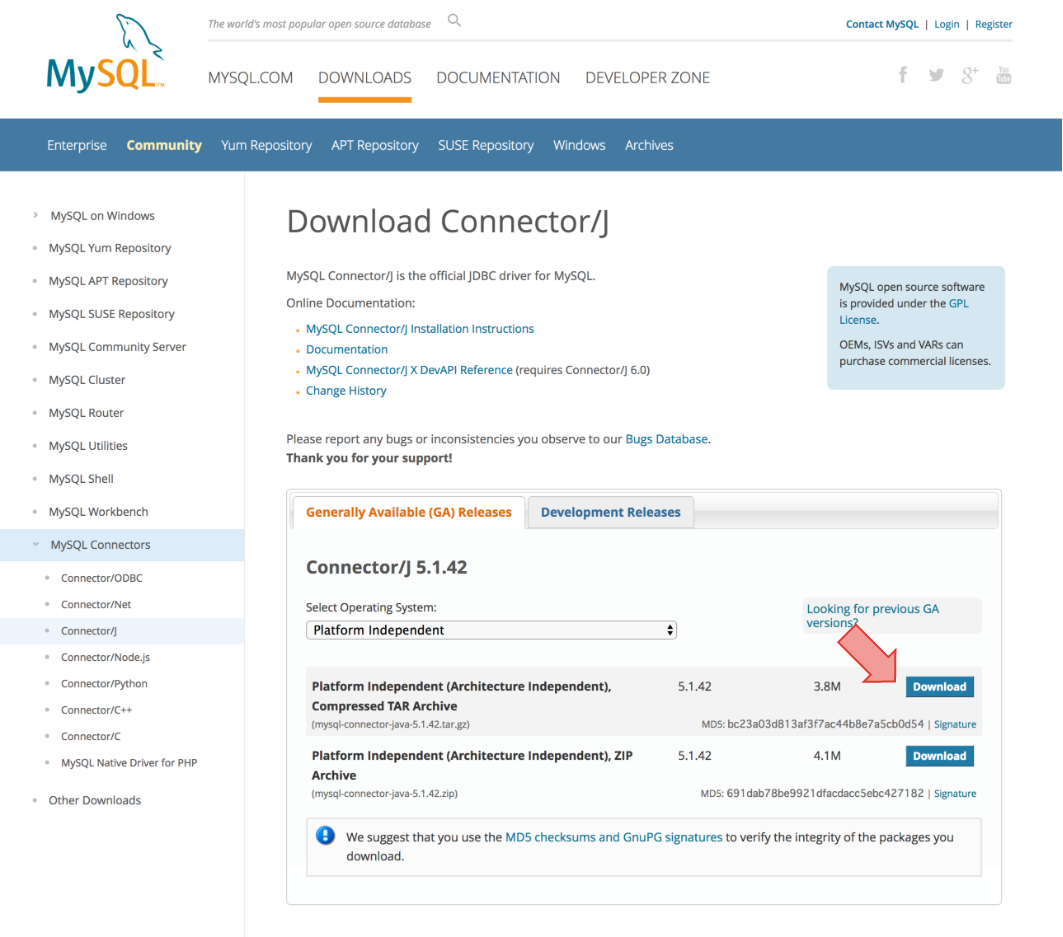 MySQL Connector/J