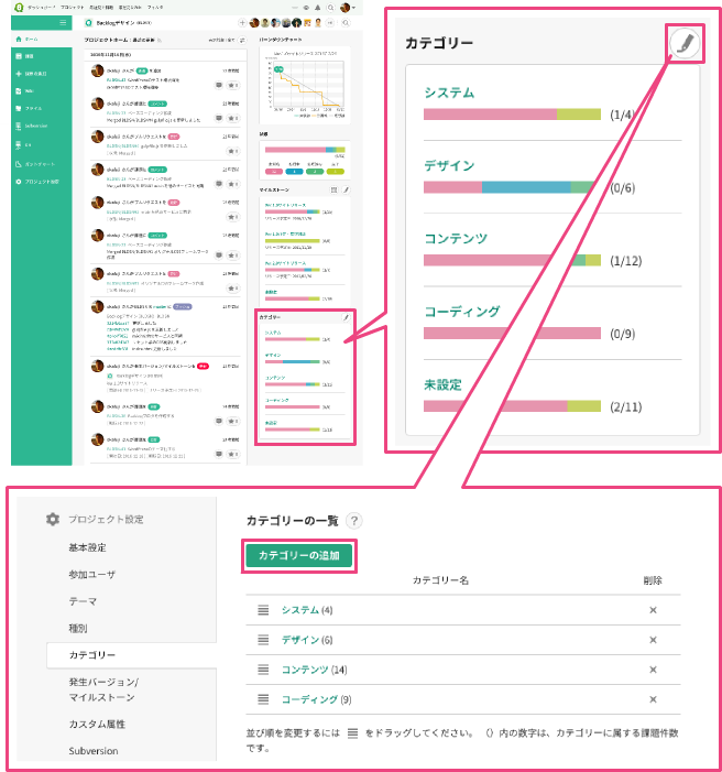 カテゴリーの設定方法