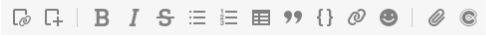 Wikiページ作成のツールバー