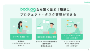 Backlogの概要をイラストともに説明している