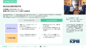 株式会社桐井製作所様の事例について説明している