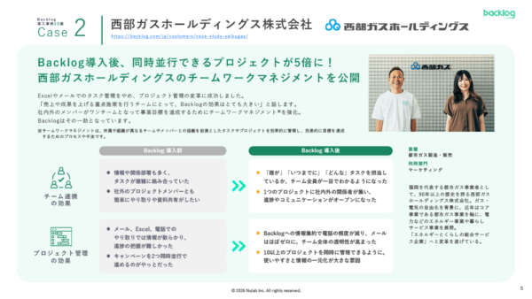 Backlog導入事例集サンプルページ