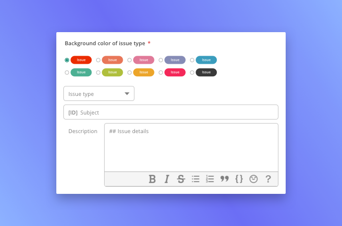 You can now create issue templates for Backlog