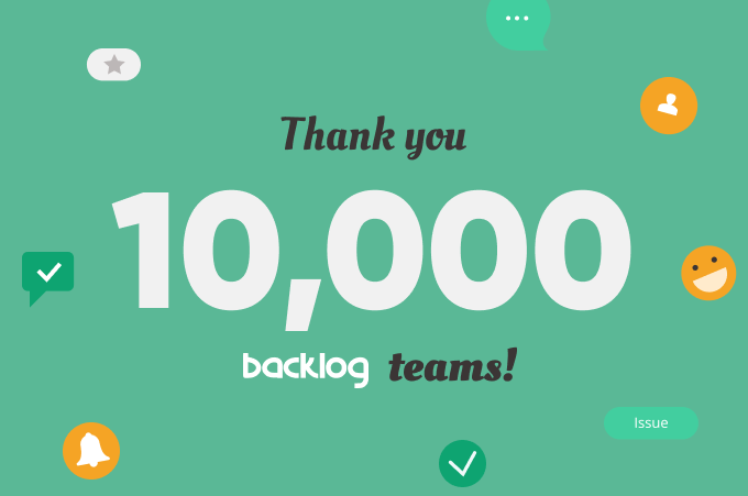 Backlog reaches 10,000 teams!