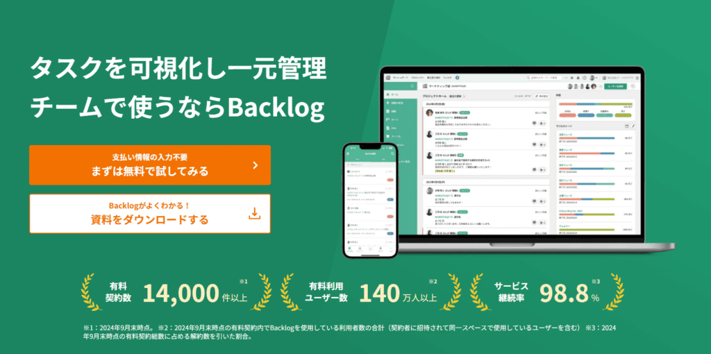 プロジェクトの予算管理に「Backlog」がおすすめな理由