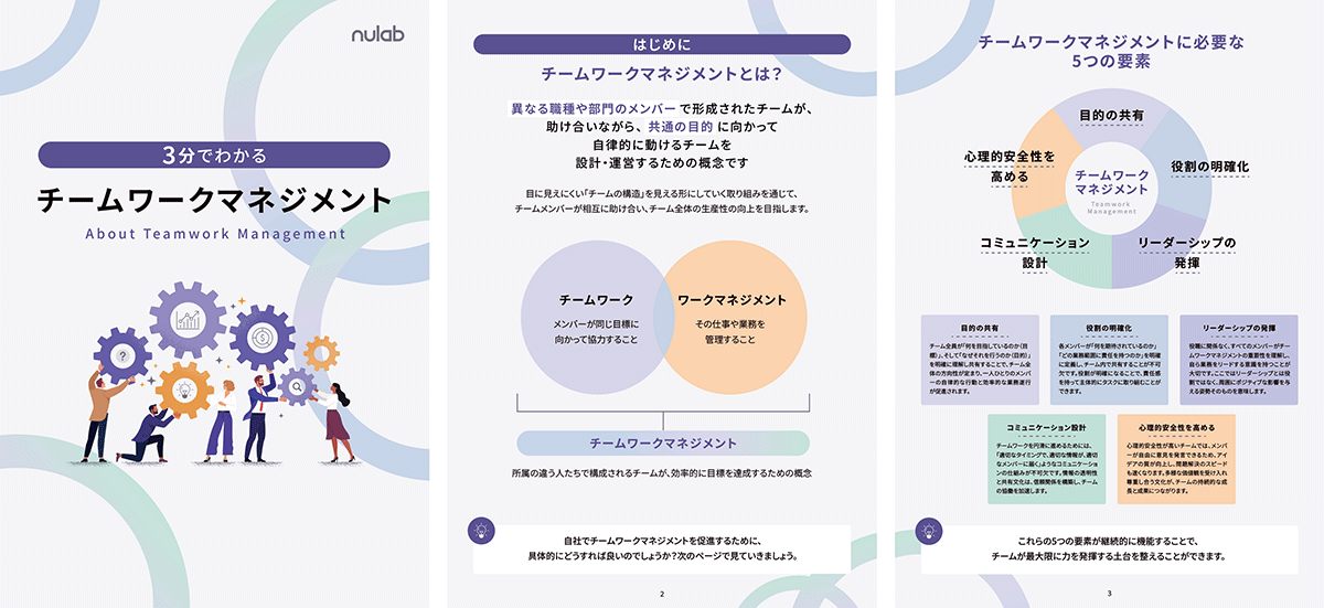 3分でわかるチームワークマネジメント ページ抜粋
